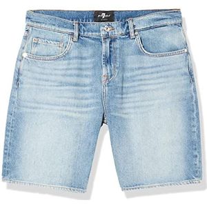 7 For All Mankind Heren JSSRC100 Denim Shorts, Light Blue, Regular, lichtblauw, 34