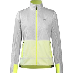 GORE WEAR - GORE-TEX INFINIUM Drive - Damesjack - Wit/Neon-geel - Winddicht, Waterafstotend, Ademend