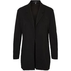 Bestseller A/S Dames VMLIVAMARIA LS Long NOOS Blazer, Zwart, M, Schwarz, M