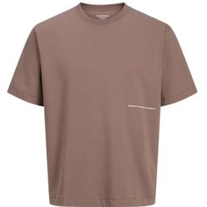 Jack & Jones Jorporto Patroon Tee Ss Crew Neck, taupe (deep taupe), M