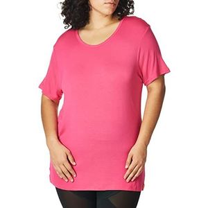 WonderWink 2209AHPKXL Knits and Layers Gebreide T-shirt met korte mouwen, warm roze, standaardXL maat