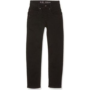 Gol Jeans voor jongens, elegante slimfit jeans, zwart (black 2), 128 cm