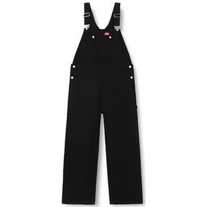 Dickies Klassieke overall met bretels voor heren, Gespoeld Zwart, 36W / 30L