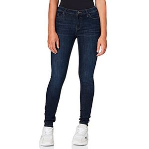 ESPRIT Slim Low Jeans voor dames, 901/Blue Dark Wash - New, 25W x 32L