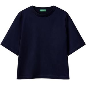 United Colors of Benetton T-Shirt 3BL0E17G5, donkerblauw 016, L dames, donkerblauw 016, L