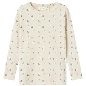 NAME IT Nmfgago Ls Slim Lil Noos Top voor meisjes, Turtledove, 122-128