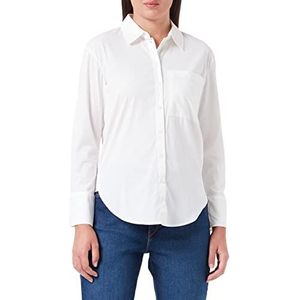 TOM TAILOR Dames blouse met borstzak 1034784, 10315 - Whisper White, 46
