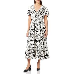 COBIE Damesjurk - Zebraprint 19226444-CO01, wit zwart, XS, Jurk - Zebraprint, XS