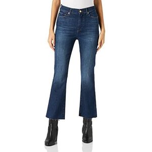 7 For All Mankind Hw Kick Slim Illusion Jeans voor dames, Donkerblauw, 50