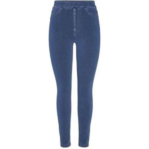 PIECES Pcjumbo Foxy Mw Jeggings Mm broek voor dames, blauw (medium blue denim), L