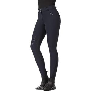 HKM Monaco Crystal Style silicoon zitvlak Rijbroek voor dames Donkerbruin 42