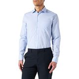 Seidensticker Businesshemd voor heren, regular fit, strijkvrij, kent-kraag, lange mouwen, 100% katoen, lichtblauw, 41