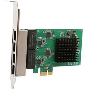 Syba Multimedia 4-poorts Gigabit Ethernet PCI-e X1 netwerkkaart (SI-PEX24042)