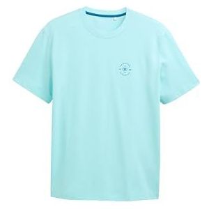 TOM TAILOR T-shirt voor heren, 34921 - Caribbean Turquoise, XL