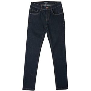 s.Oliver Jongens Skinny: Jeans met wassing, blauw (59Z8), 134 cm (Slank)