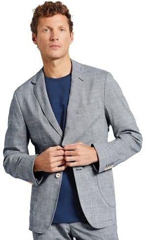 Blazer - Donkerblauw - Normale Pasvorm - Reverskraag - Lange Mouwen