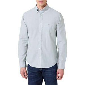 Gant - Regular Fit - Casual Overhemd - Groen - Katoen