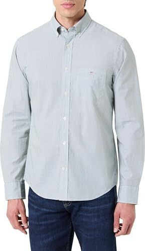 Gant - Regular Fit - Casual Overhemd - Groen - Katoen
