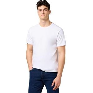 Wrangler - 112371480 - T-shirt - Wit - Regular Fit - 3 Eenheden