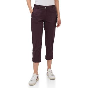Cecil - Stijl New York - Driekwartbroek - Mulberry Red - Met Elastische Band en Insteekzakken