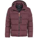 camel active Jas lange mouwen capuchon waterdicht winddicht donkerrood, merlot, 60