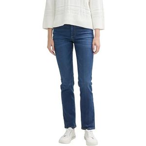 TOM TAILOR Dames Kate Straight Fit Jeans, 10281 - Mid Stone Wash Denim, 25W / 32L