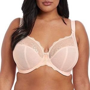 Elomi Dames Charley Stretch Lace Onderdraad Plunge BH, Ondoorzichtig, Ballet Roze, 75H