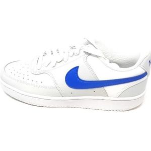 Nike Court Vision Lo, herensneakers, Photon Dust/Racer Blue-White, 49,5 EU, Photon Dust Racer Blauw Wit, 49.5 EU
