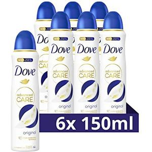 Dove Advanced Care Original Anti-Transpirant Deodorant Spray, biedt tot 72 uur bescherming tegen zweet - 6 x 150 ml - Voordeelverpakking