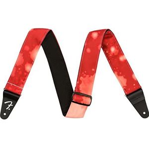 Fender® »TIE DYE ACID WASH STRAP« Nylon Gitaarriem - 5cm - Kleur: Rood