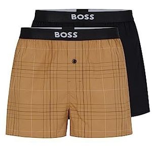 BOSS Herenboxer, verpakking van 2 stuks, beige, L