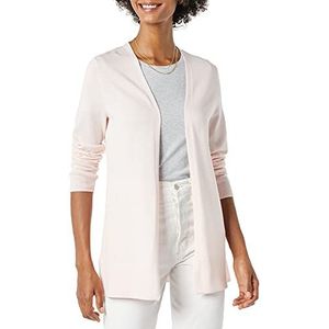 Amazon Essentials Dames Lichtgewicht vest met open voorkant (verkrijgbaar in grote maten), Lichtroze, L