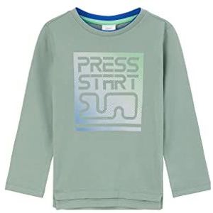 s.Oliver Junior Boy's T-shirt met lange mouwen, groen, 92-98, groen, 92/98 cm