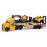 Dickie Toys Mack/Volvo - Graafmachine en -lader - 70 cm - Licht & Geluid - Speelgoedvoertuig