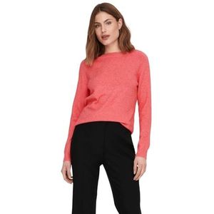 ONLY Vrouwelijke gebreide trui, eenkleurig, Zonnekussen koraal/detail: gemêleerd, XL