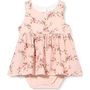 Pinokio Jurk Bodysuit Summer Mood, tank, roze met aardbeien, meisjes 68-122 (86), Pink Flowers Summer Mood, 86 cm