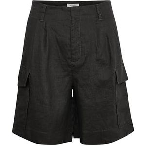 Part Two GedictePW Dames Regular Fit Above Knie-Length Shorts, Zwart, 38