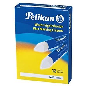 Pelikan 701110 Merkkrijt 772/12, wit, 12 stuks in vouwdoosje