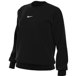 Nike DQ5733-010 W NSW PHNX FLC OS Crew lang shirt zwart/sail 2XS-S