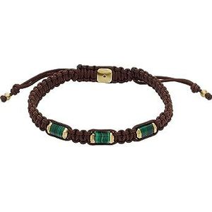 Fossil All Stacked Up Groen Malachiet Componentenarmband voor Heren, JF04563710