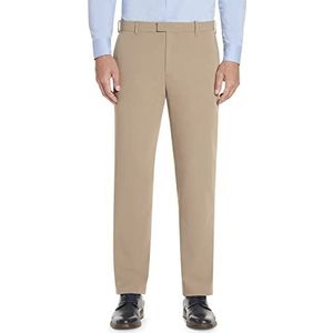 Van Heusen Men's Flex Straight Fit Flat Front Pant, Khaki, 36W x 34L