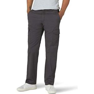 Lee Heren Performance Series Extreme Comfort Twill Straight Fit Cargo Pant, houtskool, 36W / 32L
