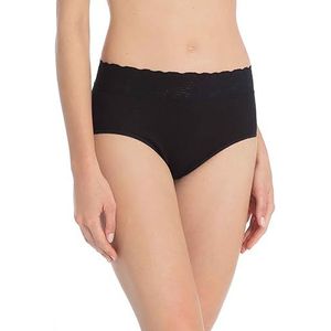 Calida Dames tailleslip midislip lycra kant, zwart, 40/42