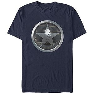 Marvel The Falcon and the Winter Soldier - Soldier Logo Unisex Crew neck T-Shirt Navy blue L