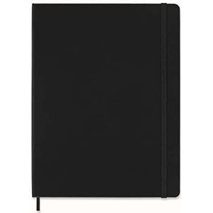 Moleskine Notitieboek met gelinieerd papier - Extra groot formaat - Zwarte en harde kaft