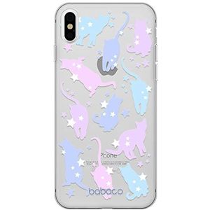 ERT GROUP mobiel telefoonhoesje voor Iphone XS Max origineel en officieel erkend Babaco patroon Cats 016 optimaal aangepast aan de vorm van de mobiele telefoon, gedeeltelijk bedrukt