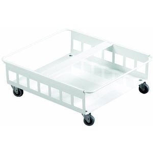 Durable 1801667010 Durabin® trolley voor twee afvalbakken 60 liter rechthoekig, wit