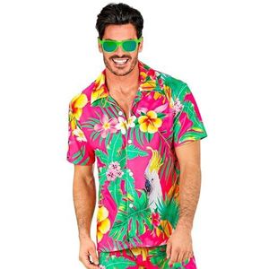 Widmann Hawaï-overhemd, korte mouwen, bloemen, aloha, strandfeest, verkleedpartij