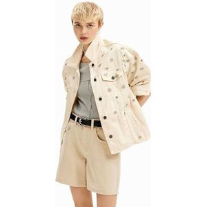 Desigual Daisy Denim Jas voor dames, Wit, M
