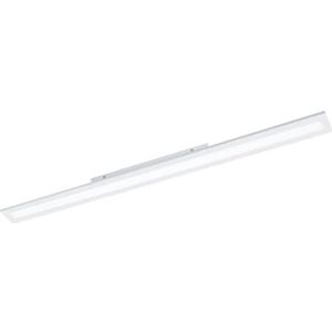 EGLO Plafondlamp Salobrena 1, led-paneel van aluminium en kunststof, lamp plafond in wit, plafondverlichting keuken en kantoor, vloerlamp neutraal wit, 120 x 10 cm